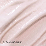 Olivia Quido Cleansing Milk swatch on pink
