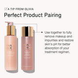 Olivia Quido perfect pairing of Cleansing Milk with Balancing Toner