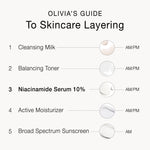 Olivia Quido Skincare Niacinamide Serum 10% Skin Layering