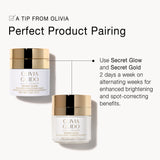 Olivia Quido Skincare Secret Gold Overnight Mask Product Pairing With Secret Glow