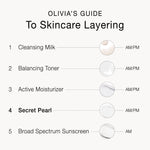 Olivia Quido Skincare, Secret Pearl, Olivia's Guide to Skincare Layering
