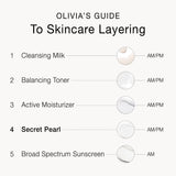 Olivia Quido Skincare, Secret Pearl, Olivia's Guide to Skincare Layering