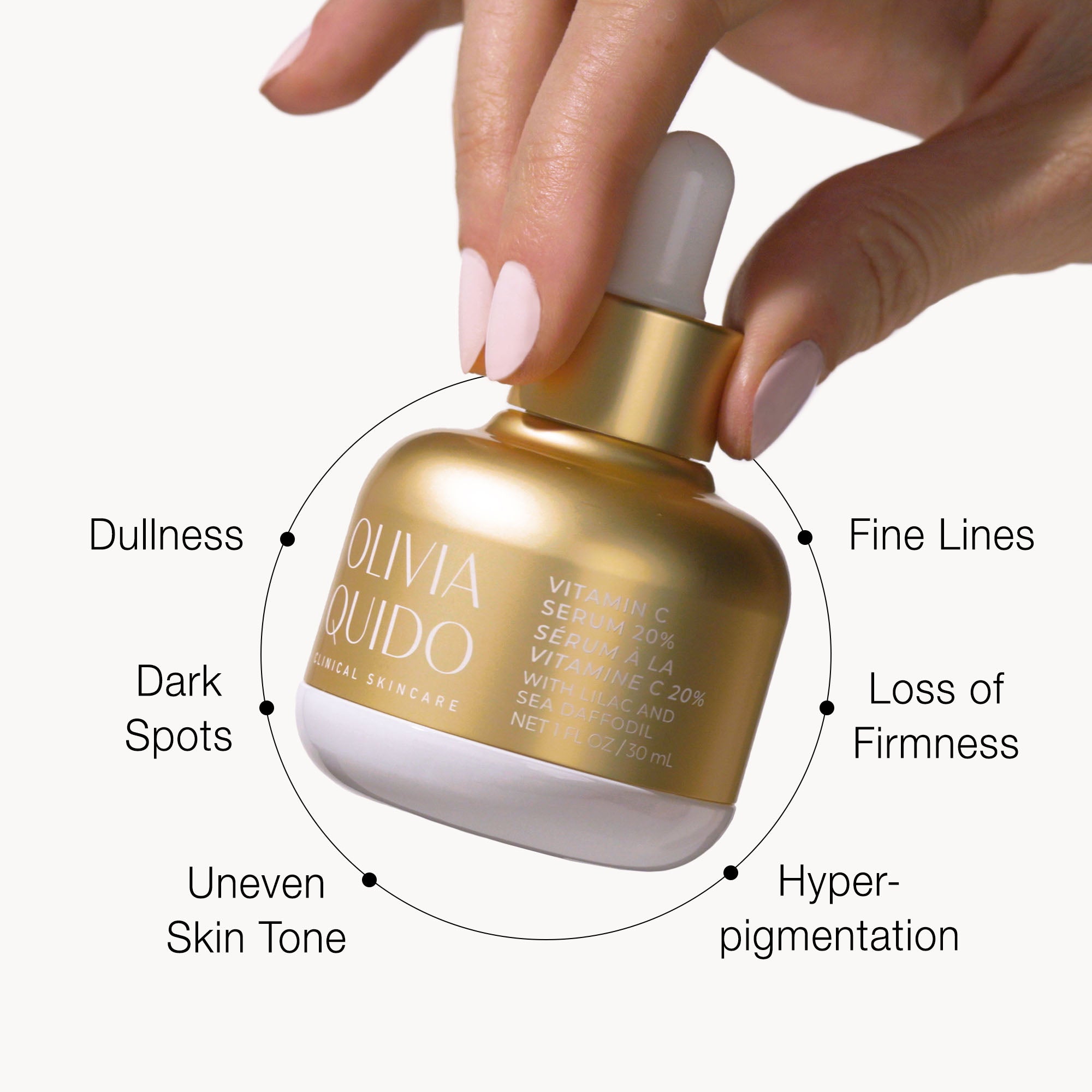 Olivia Quido Skincare Vitamin C Serum 20% Helps With